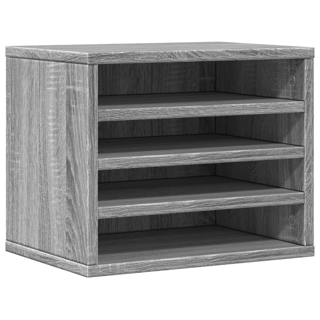 Desk Organiser Grey Sonoma 36x26x29,5 cm Engineered wood