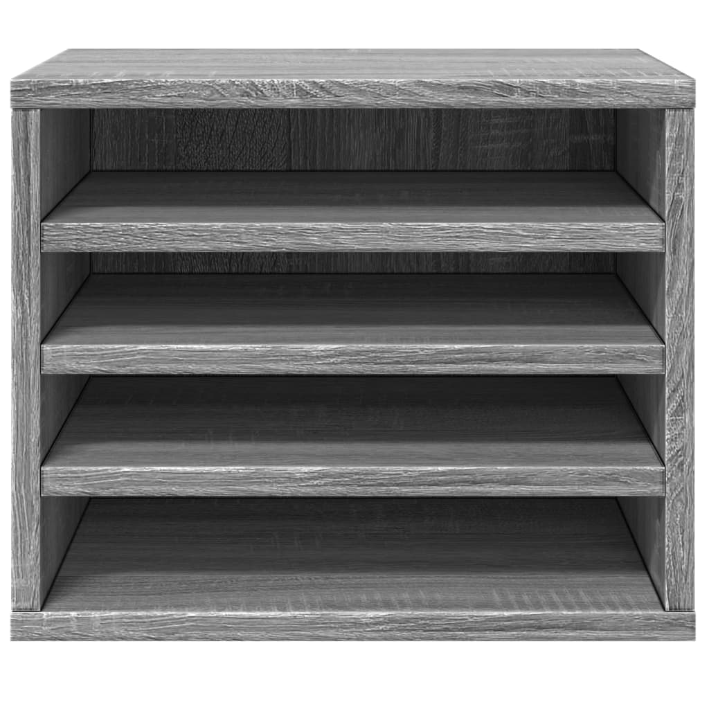 Desk Organiser Grey Sonoma 36x26x29,5 cm Engineered wood