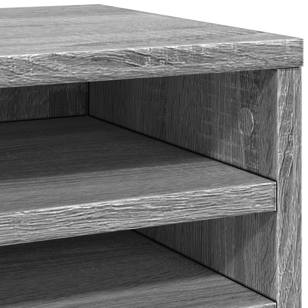 Desk Organiser Grey Sonoma 36x26x29,5 cm Engineered wood