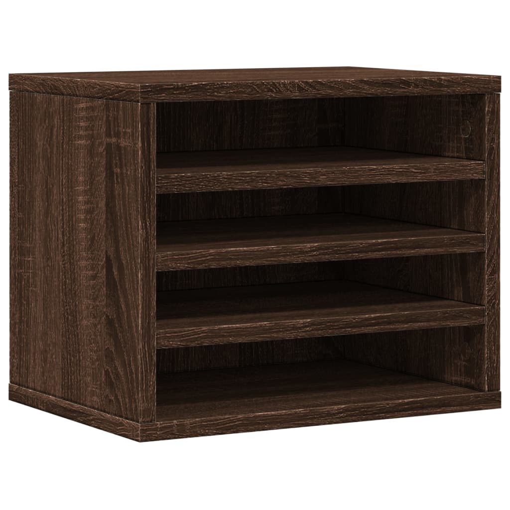Desk Organiser Brown Oak 36x26x29,5 cm Engineered wood