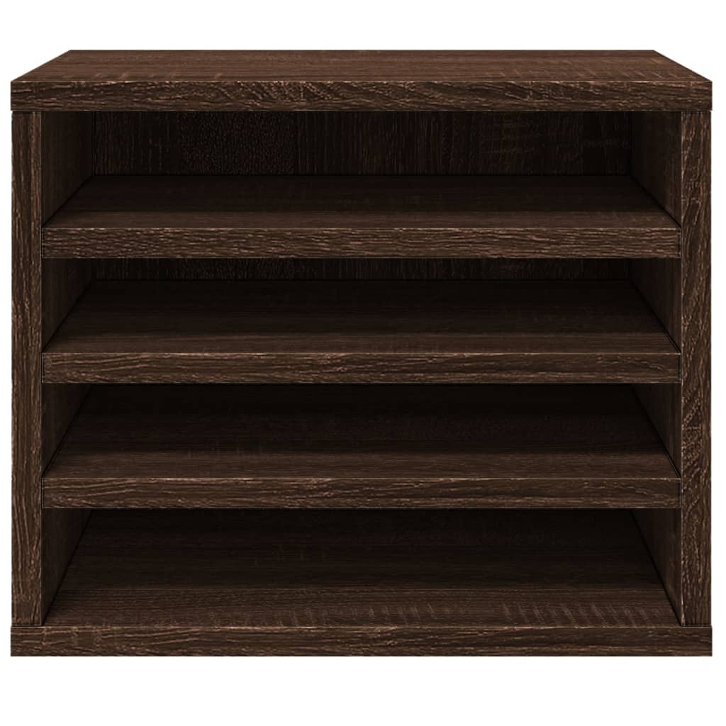 Desk Organiser Brown Oak 36x26x29,5 cm Engineered wood
