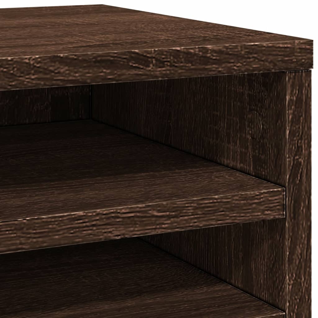 Desk Organiser Brown Oak 36x26x29,5 cm Engineered wood