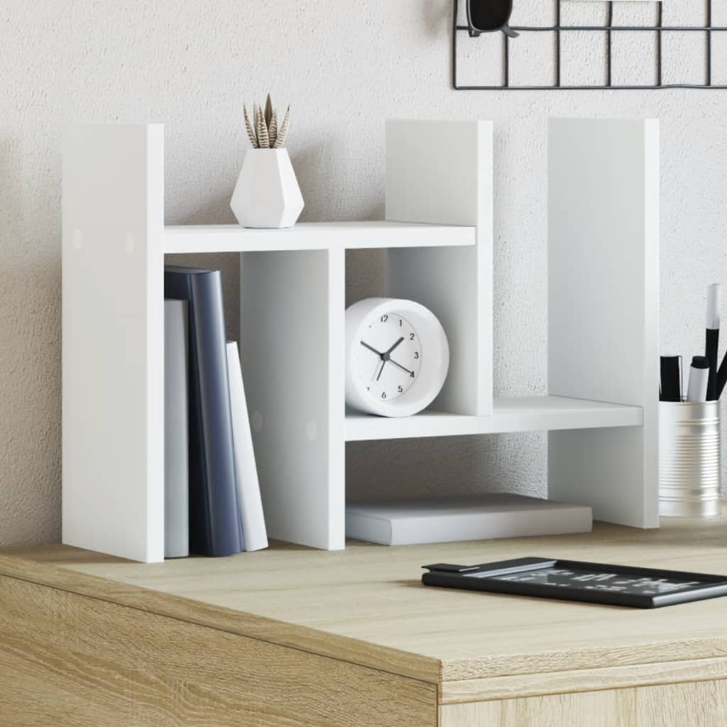 Desk Organiser White 34,5x15,5x35,5 cm Engineered wood