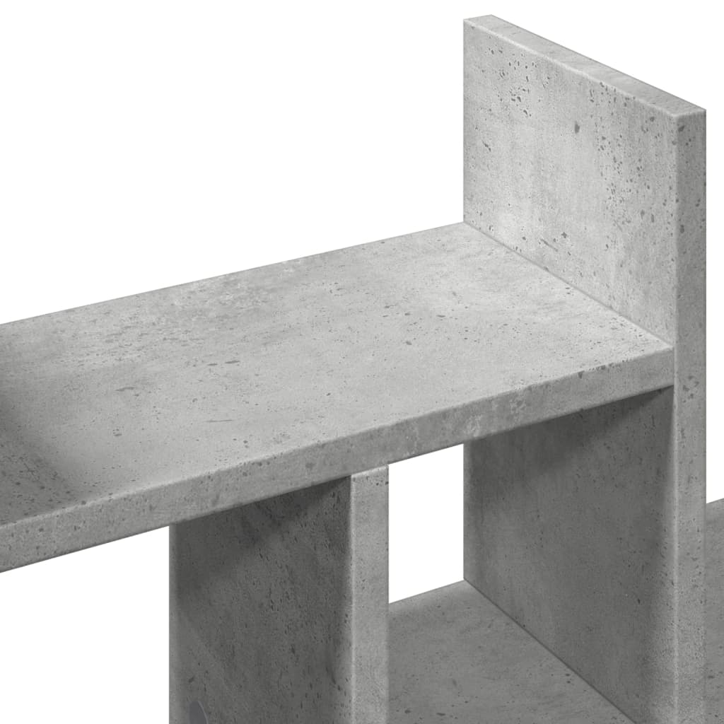 Desk Organiser Concrete Grey 34,5x15,5x35,5 cm Engineered wood
