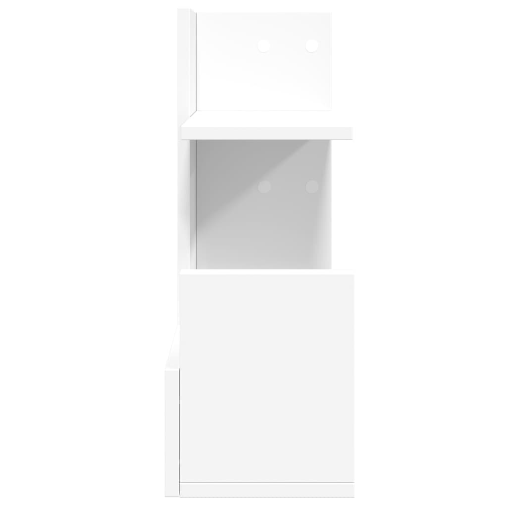 Desk Organiser White 49x20x52,5 cm Engineered wood
