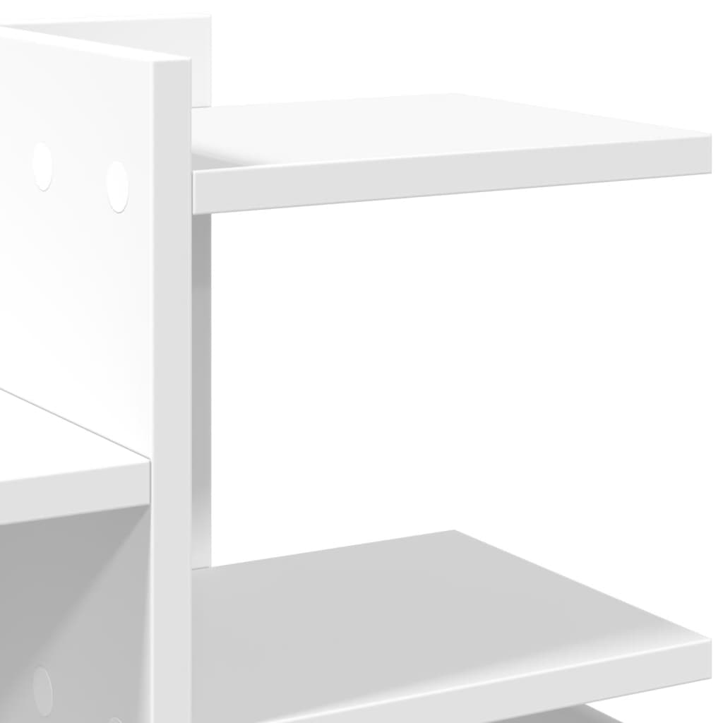 Desk Organiser White 49x20x52,5 cm Engineered wood