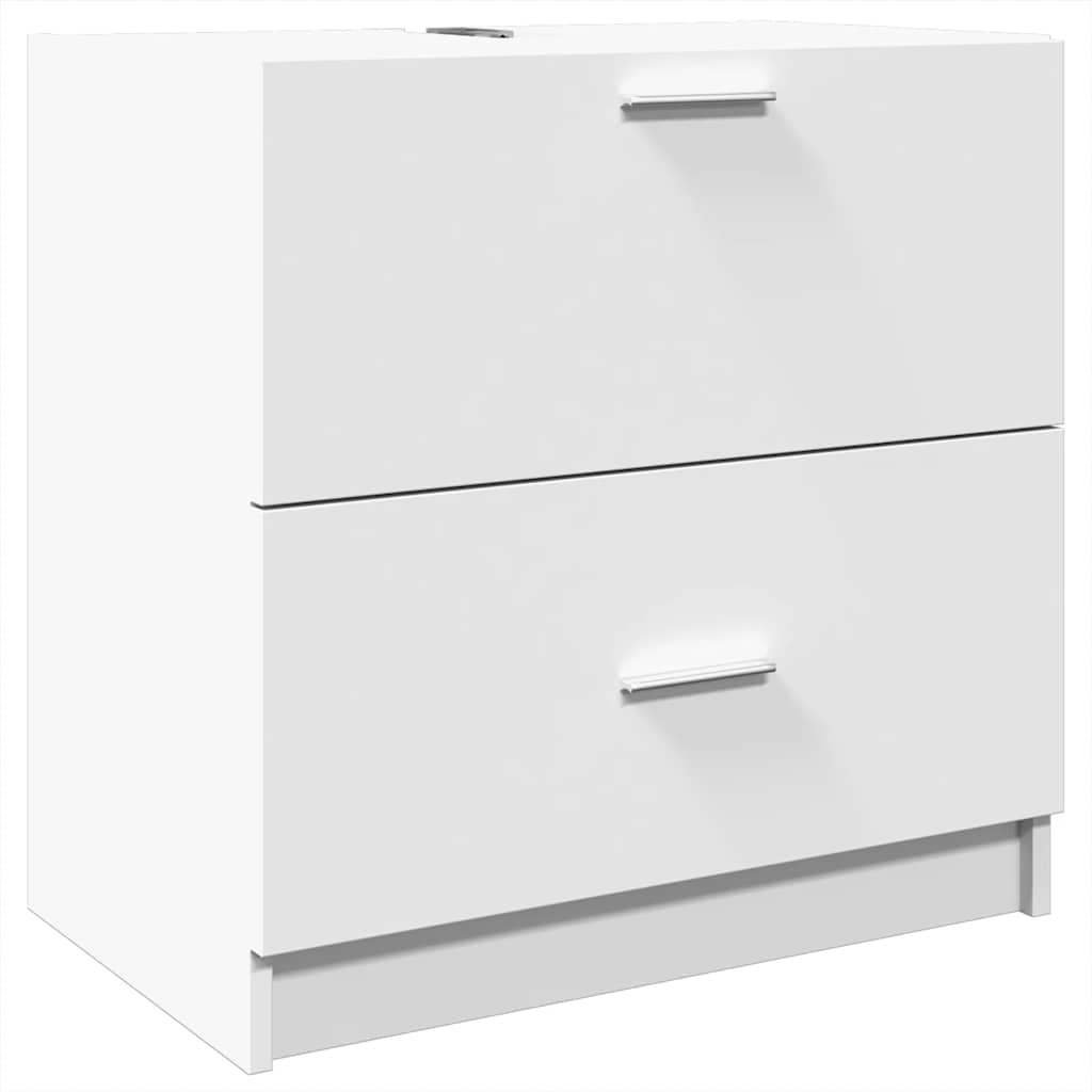 Sink Cabinet White 59x37x59 cm Engineered Wood