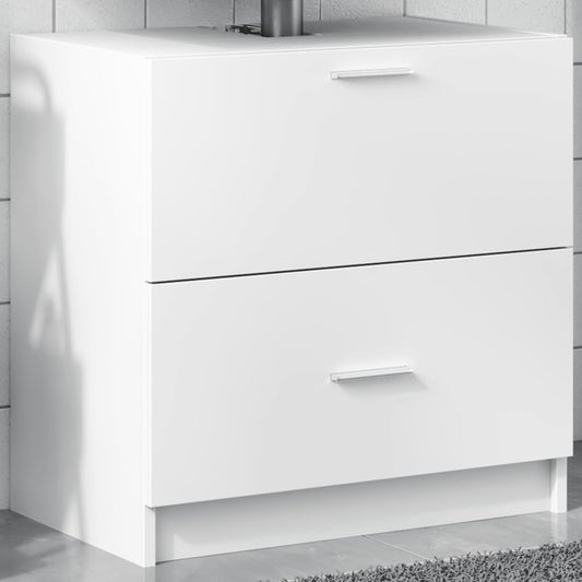 vidaXL Sink Cabinet White 59x37x59 cm Engineered Wood