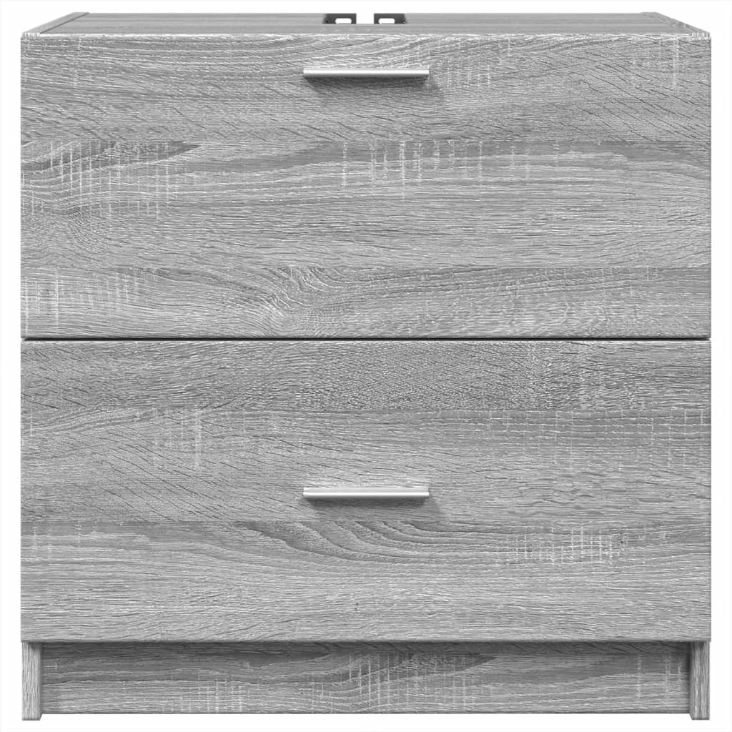 vidaXL Sink Cabinet Grey Sonoma 59x37x59 cm Engineered Wood