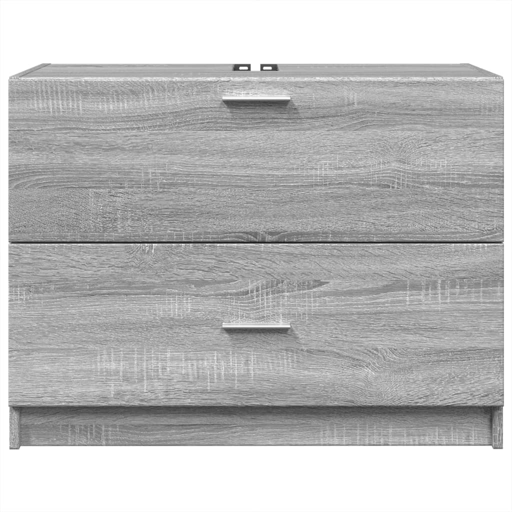 vidaXL Sink Cabinet Grey Sonoma 78x37x59 cm Engineered Wood