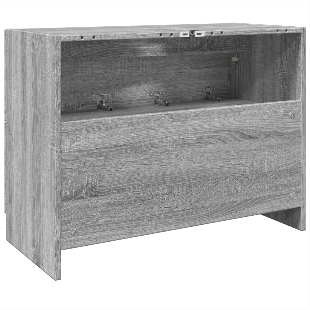 vidaXL Sink Cabinet Grey Sonoma 78x37x59 cm Engineered Wood