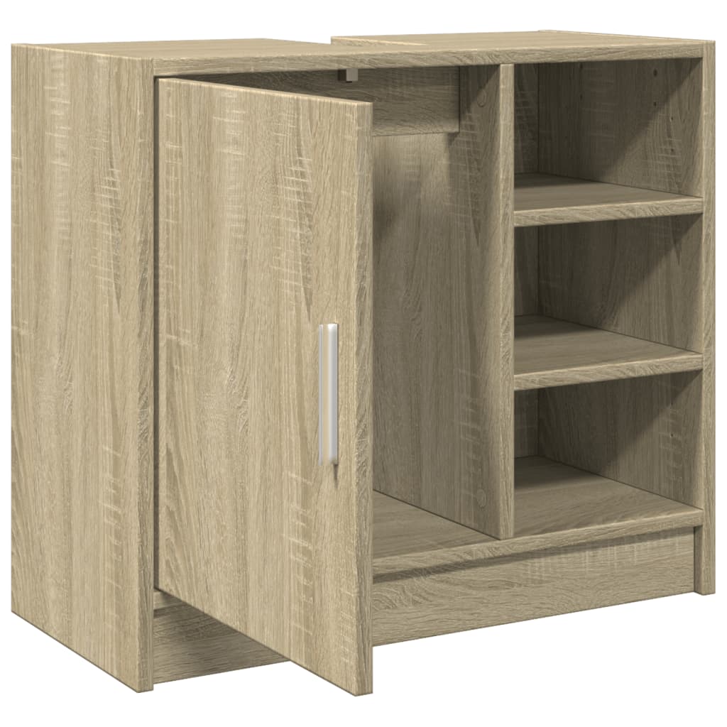 vidaXL Sink Cabinet Sonoma Oak 63x29x55 cm Engineered Wood