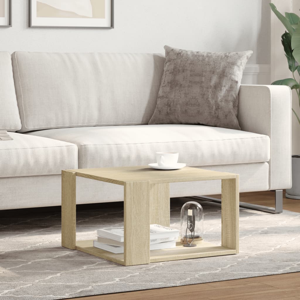 Coffee Table Sonoma Oak 51,5x51,5x30 cm Engineered Wood