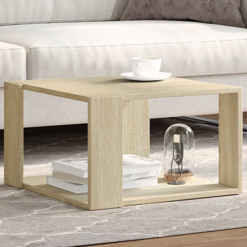Coffee Table Sonoma Oak 51,5x51,5x30 cm Engineered Wood