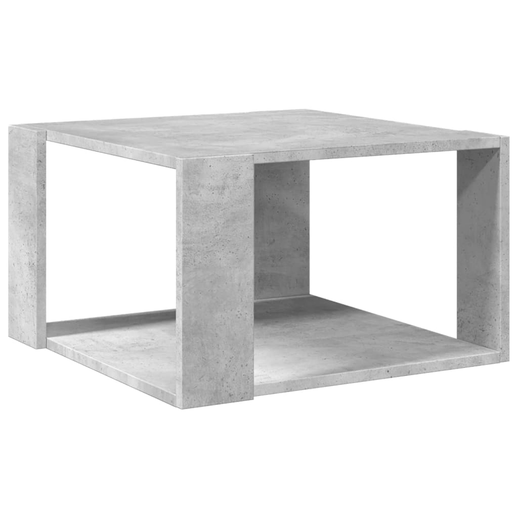 Coffee Table Concrete Grey 51,5x51,5x30 cm Engineered Wood
