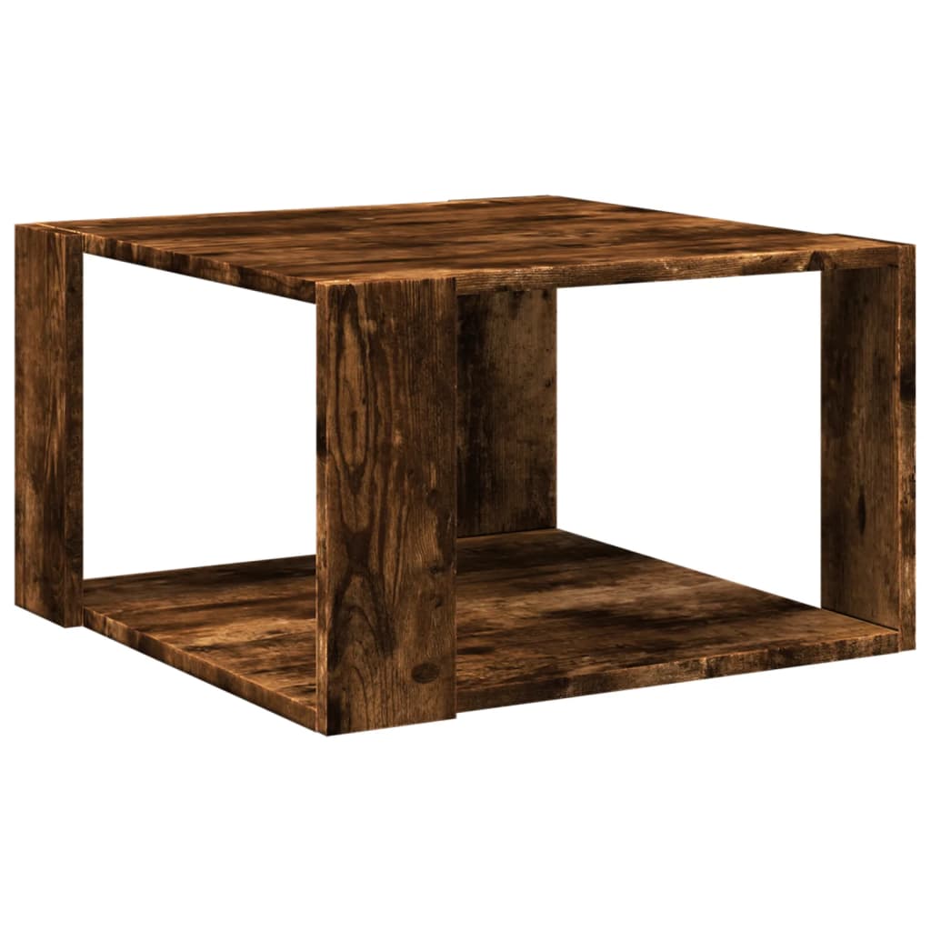 Coffee Table Smoked Oak 51,5x51,5x30 cm Engineered Wood