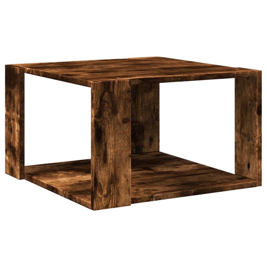 Coffee Table Smoked Oak 51,5x51,5x30 cm Engineered Wood