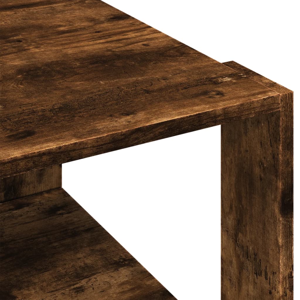Coffee Table Smoked Oak 51,5x51,5x30 cm Engineered Wood