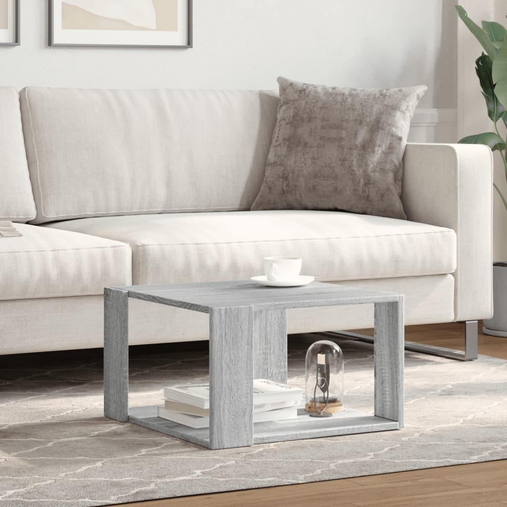 Coffee Table Grey Sonoma 51,5x51,5x30 cm Engineered Wood
