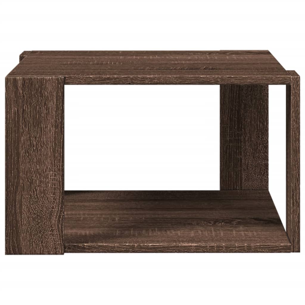 Coffee Table Brown Oak 51,5x51,5x30 cm Engineered Wood
