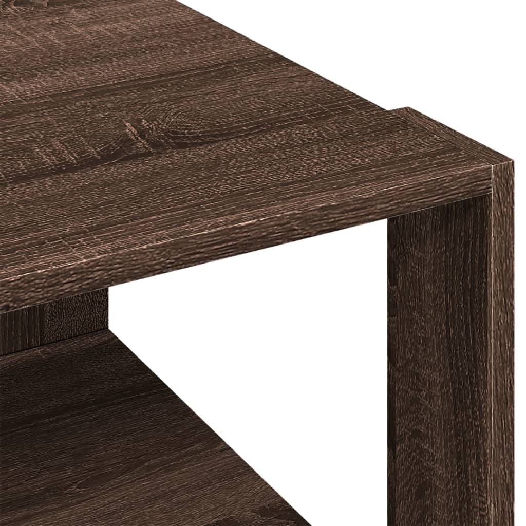 Coffee Table Brown Oak 51,5x51,5x30 cm Engineered Wood