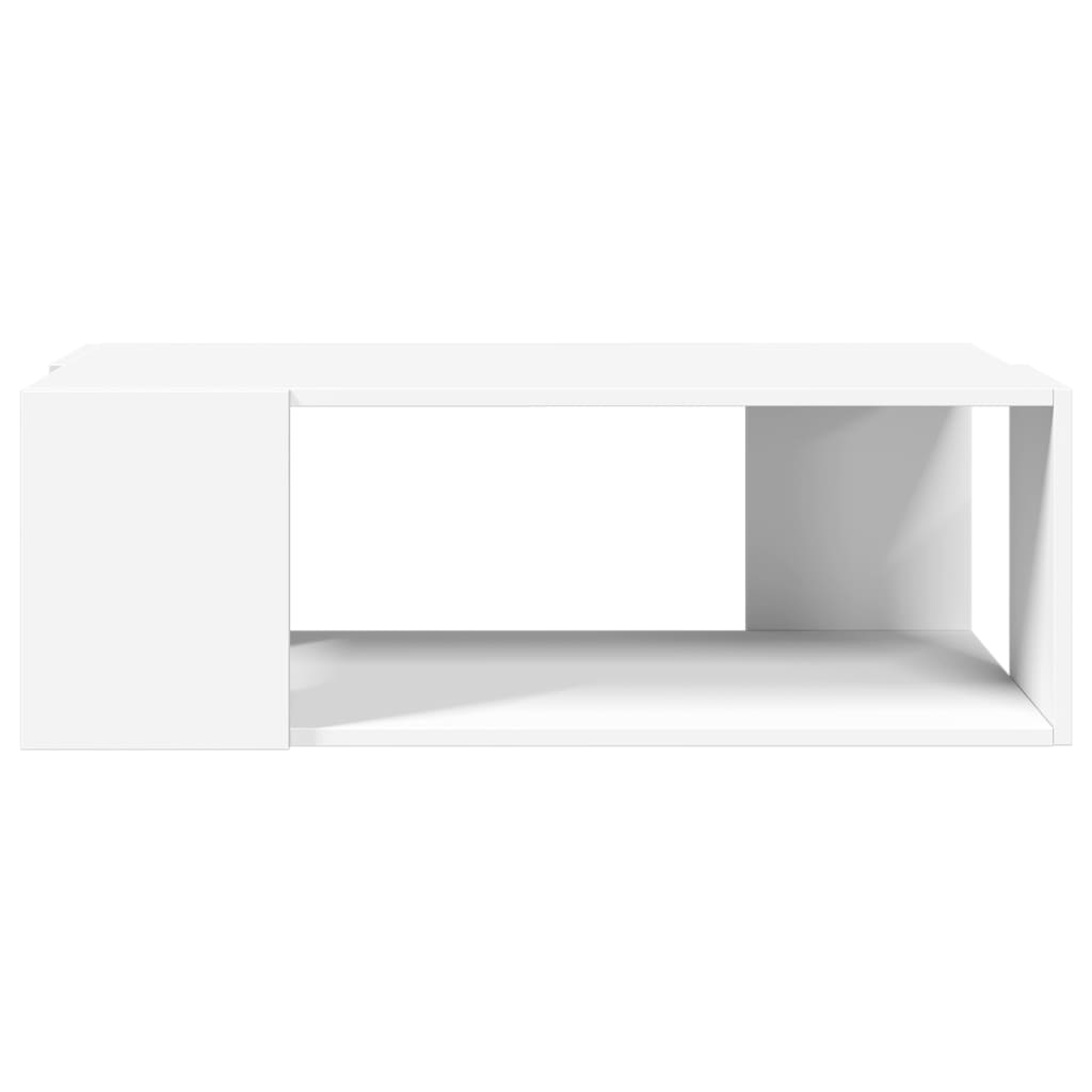 Coffee Table White 89,5x48x30 cm Engineered Wood