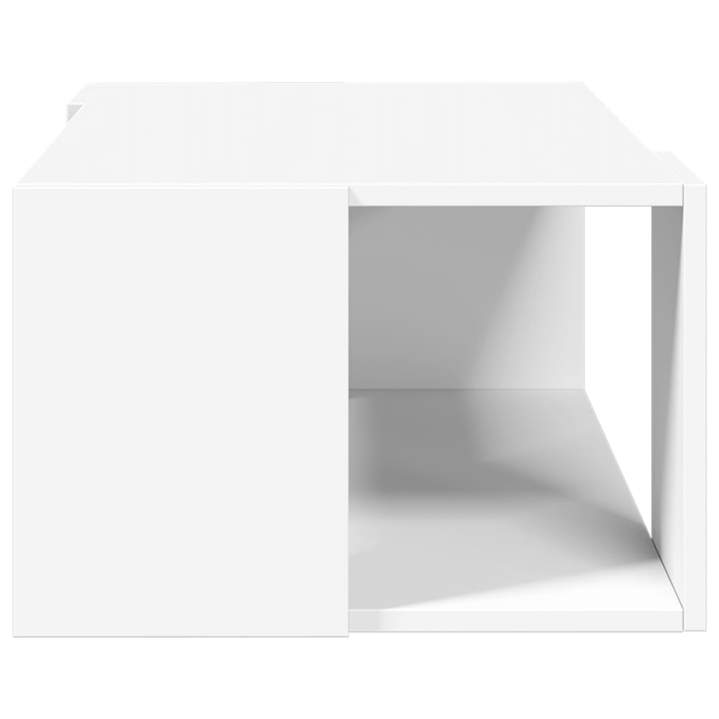 Coffee Table White 89,5x48x30 cm Engineered Wood