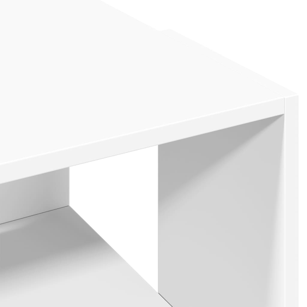 Coffee Table White 89,5x48x30 cm Engineered Wood