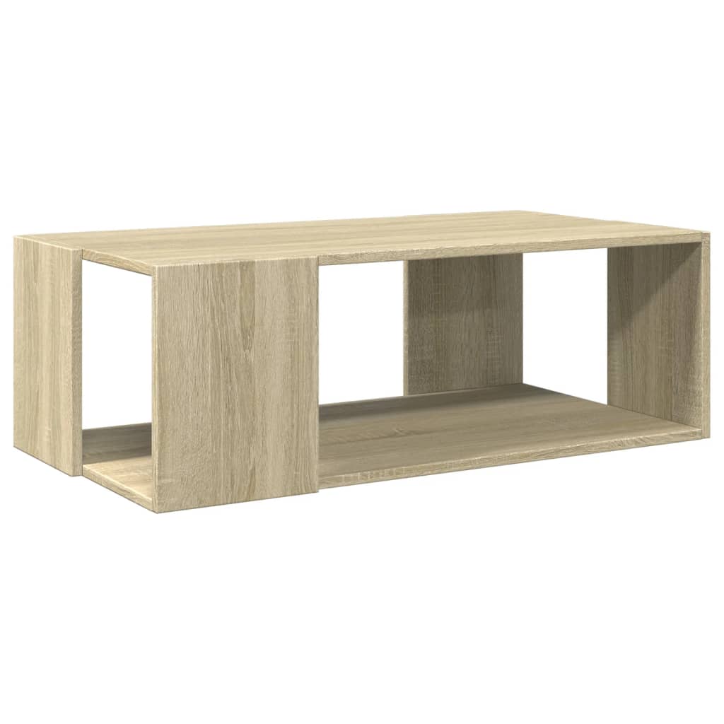 vidaXL Coffee Table Sonoma Oak 89.5x48x30 cm Engineered Wood