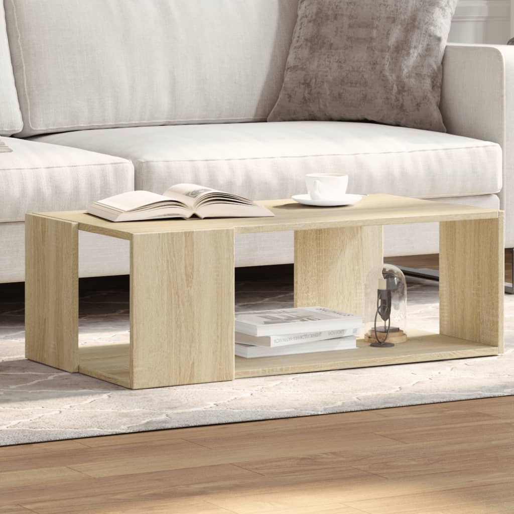 Coffee Table Sonoma Oak 89,5x48x30 cm Engineered Wood