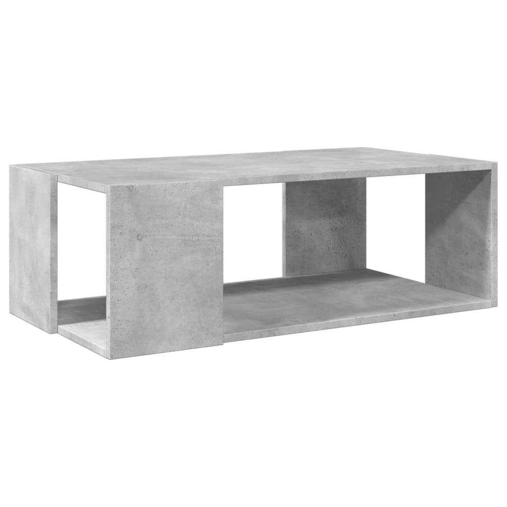 Coffee Table Concrete Grey 89,5x48x30 cm Engineered Wood