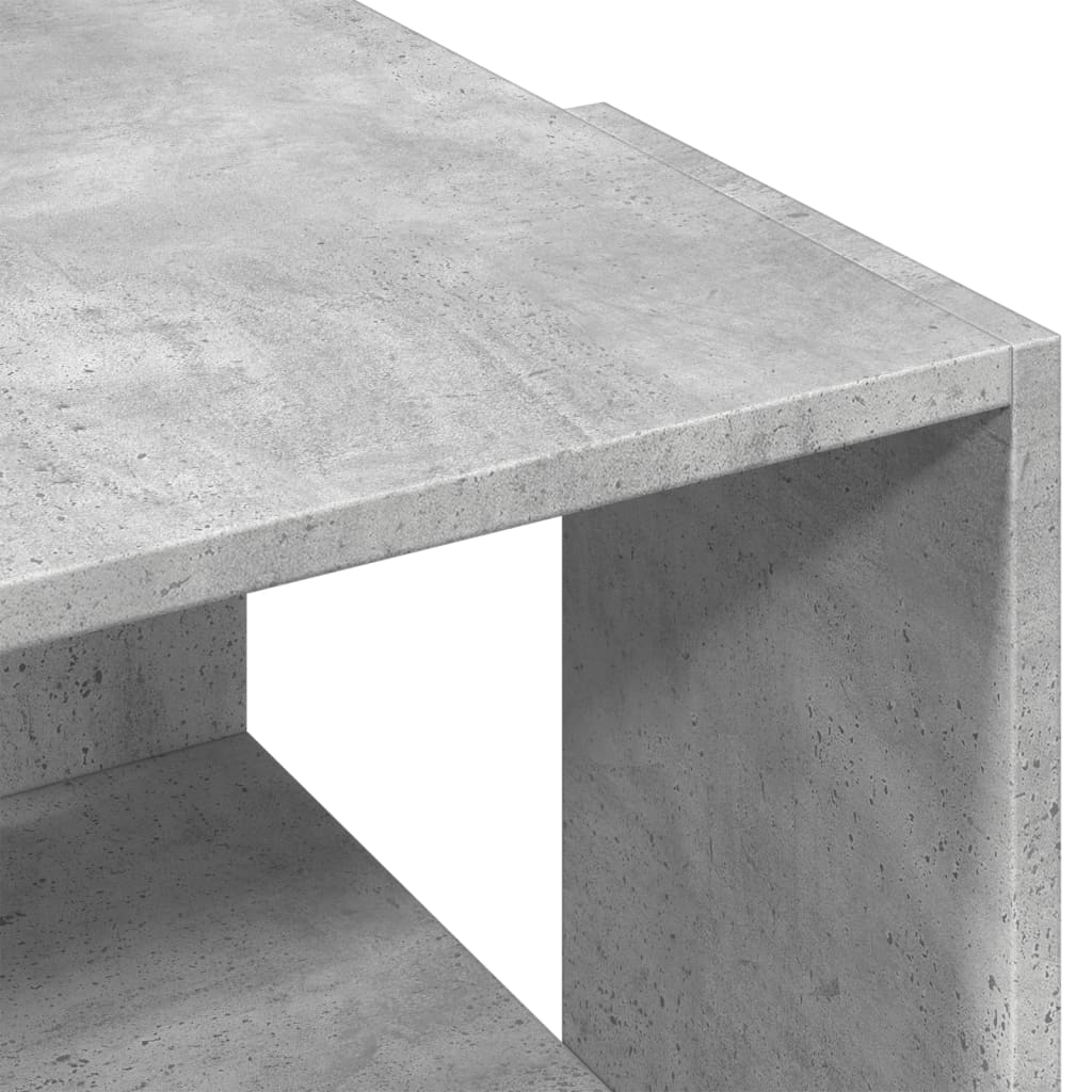 Coffee Table Concrete Grey 89,5x48x30 cm Engineered Wood