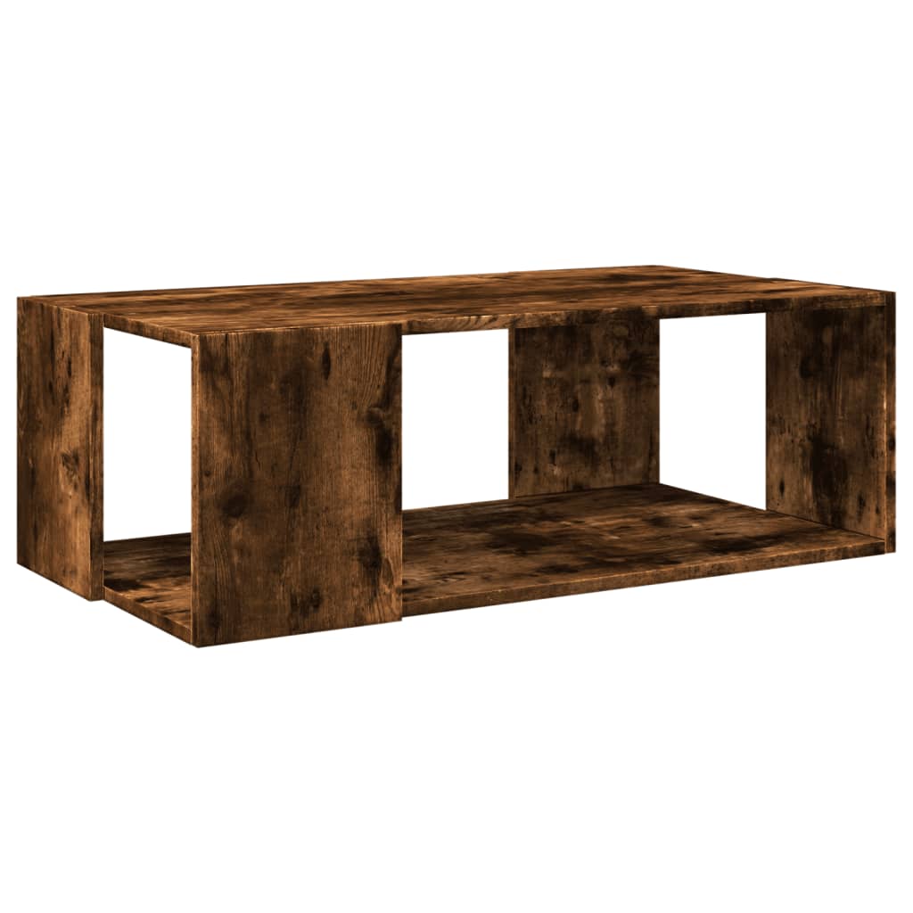 Coffee Table Smoked Oak 89.5x48x30 cm Engineered Wood