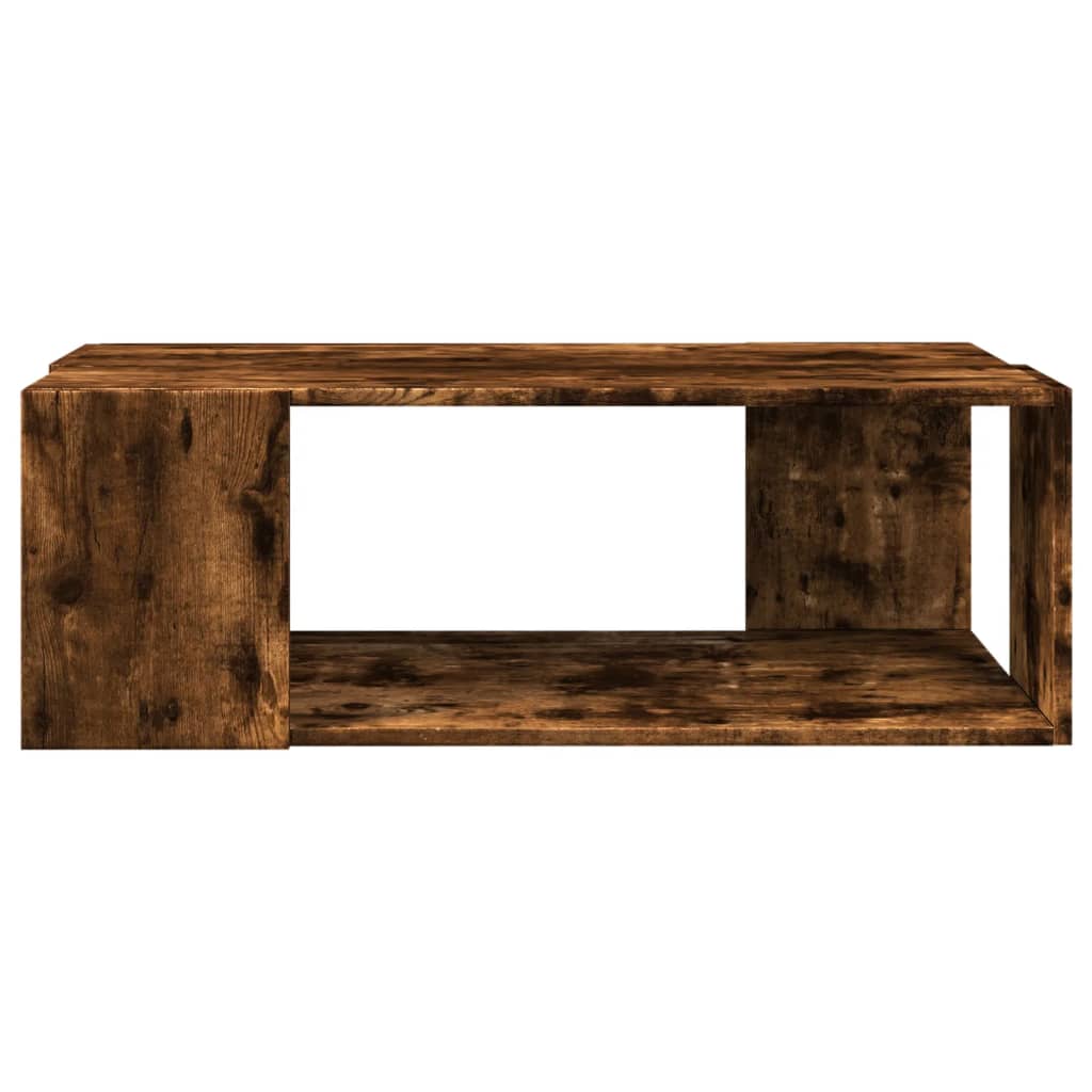 Coffee Table Smoked Oak 89,5x48x30 cm Engineered Wood