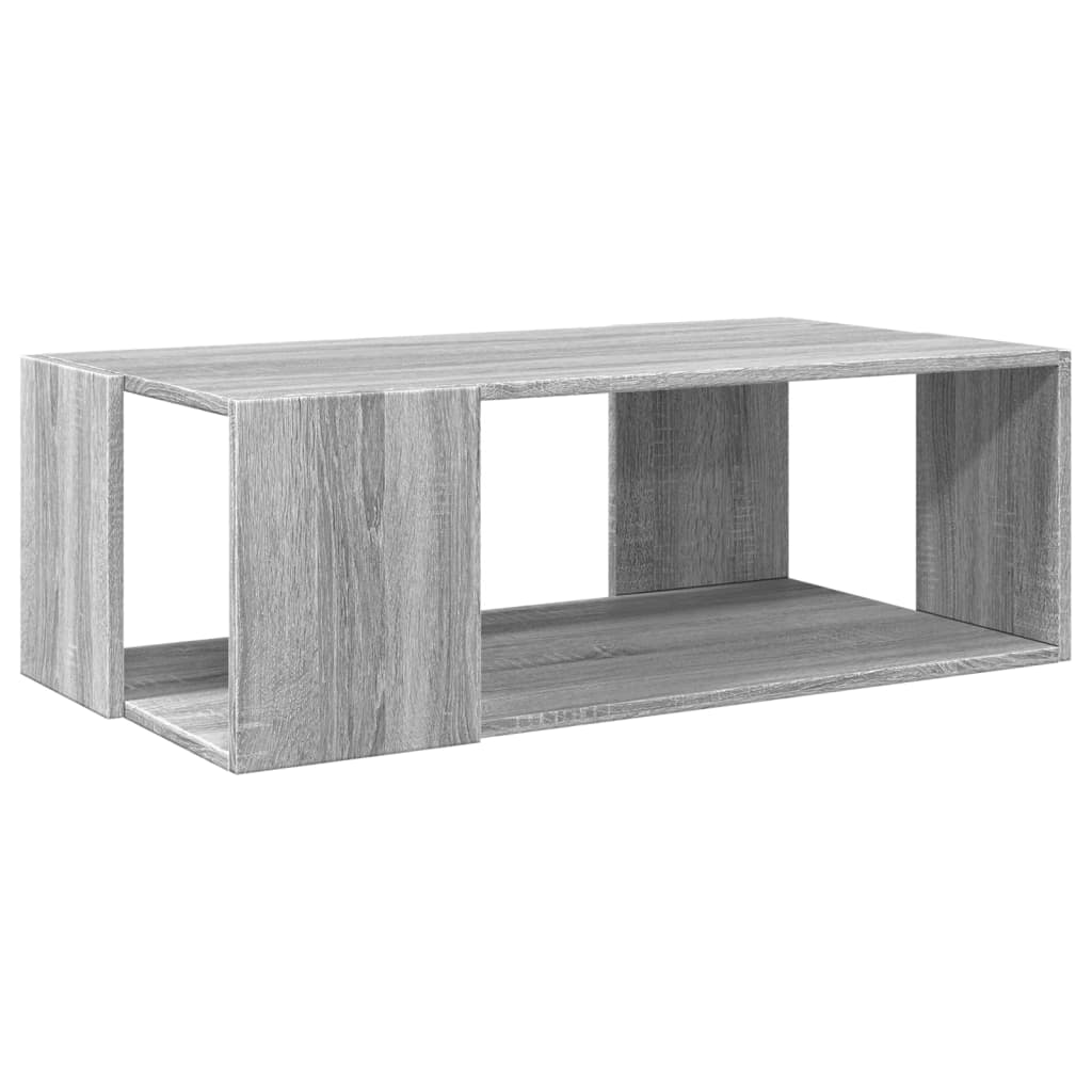 Coffee Table Grey Sonoma 89,5x48x30 cm Engineered Wood
