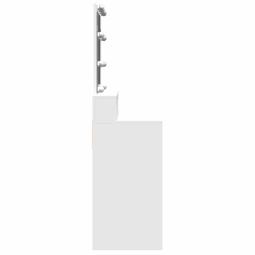 Dressing Table with LED White 80x41x144,5 cm