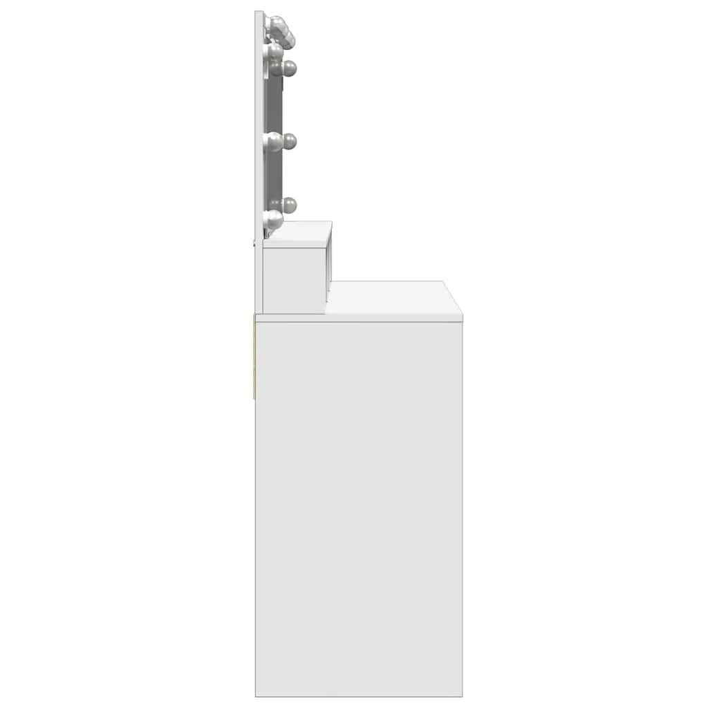 Dressing Table with LED White 80x41x134,5 cm