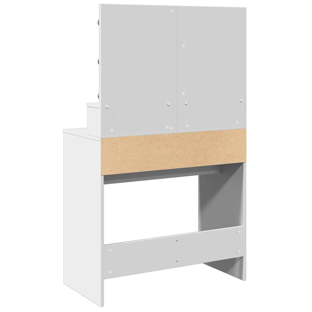 Dressing Table with LED White 80x41x134,5 cm