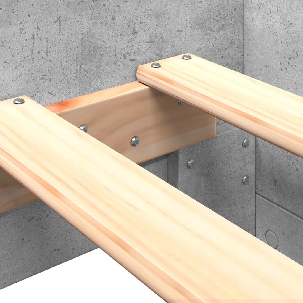 Bed Frame without Mattress Concrete Grey 90x200 cm Engineered Wood