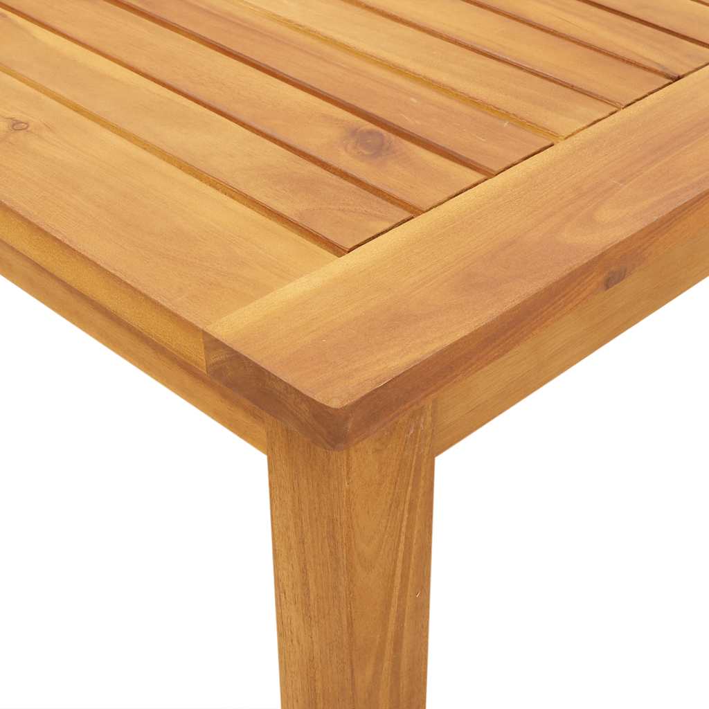 5 Piece Garden Dining Set 140x80x74 cm Solid Wood Acacia