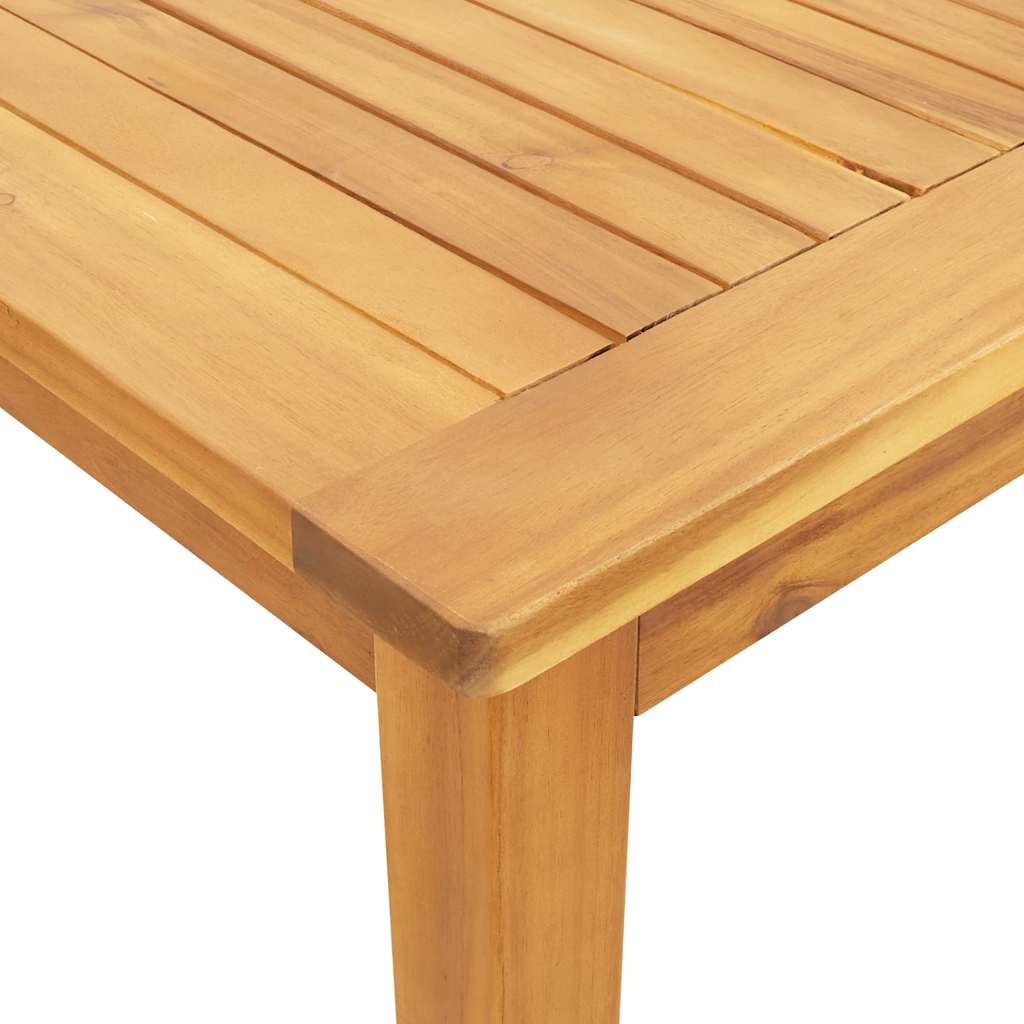 9 Piece Garden Dining Set 180x90x75 cm Solid Wood Acacia