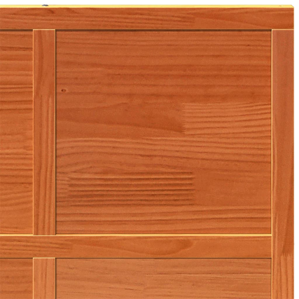 vidaXL Barn Door Wax Brown 90x208 cm Solid Wood Pine