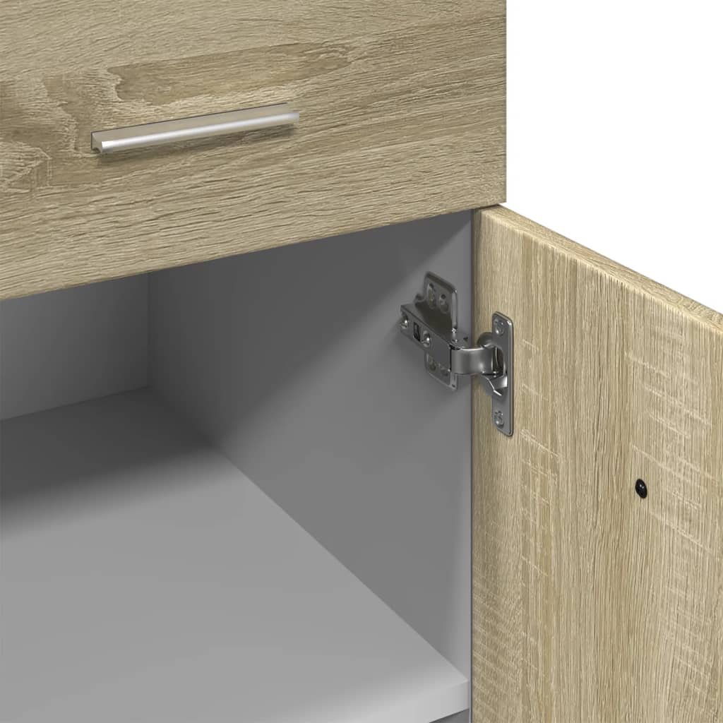 vidaXL Drawer Bottom Cabinet Sonoma Oak 80x46x81.5 cm Engineered Wood