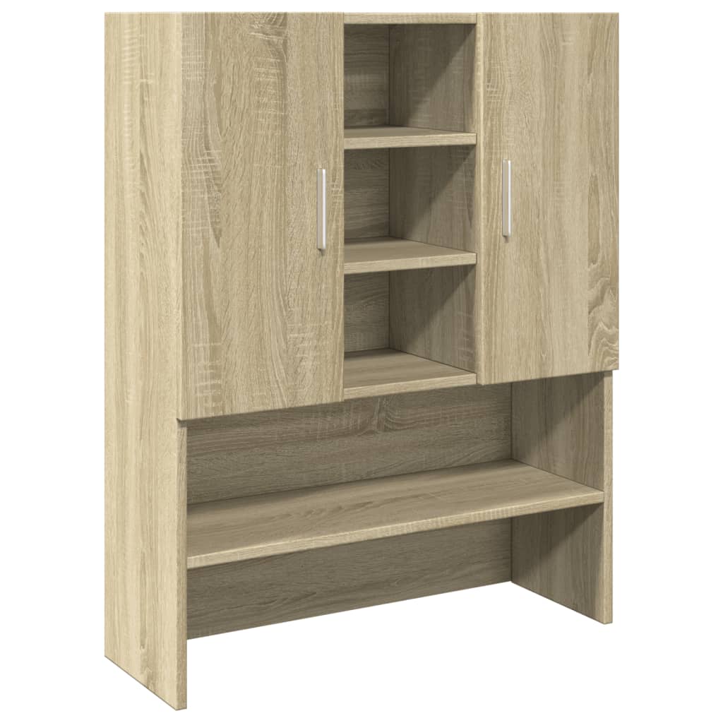 Washing Machine Cabinet Sonoma Oak 70,5x24x90 cm