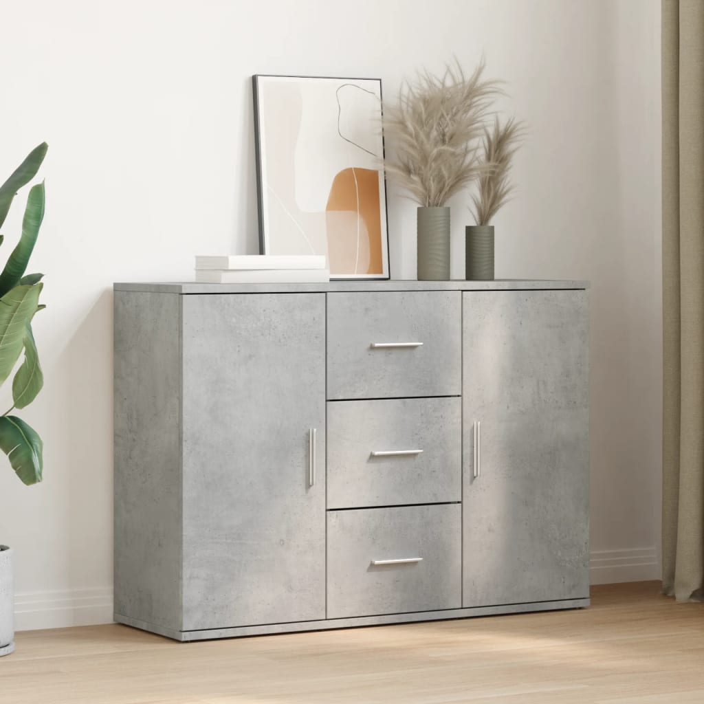 vidaXL Sideboard Concerte Grey 90.5x29.5x65 cm Engineered Wood