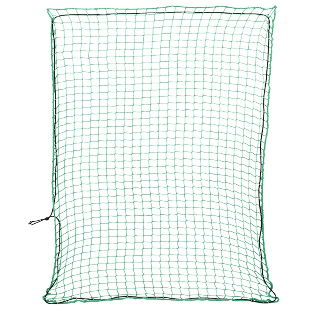 vidaXL Trailer Net with Elastic Rope Green 3x2.5 m PP