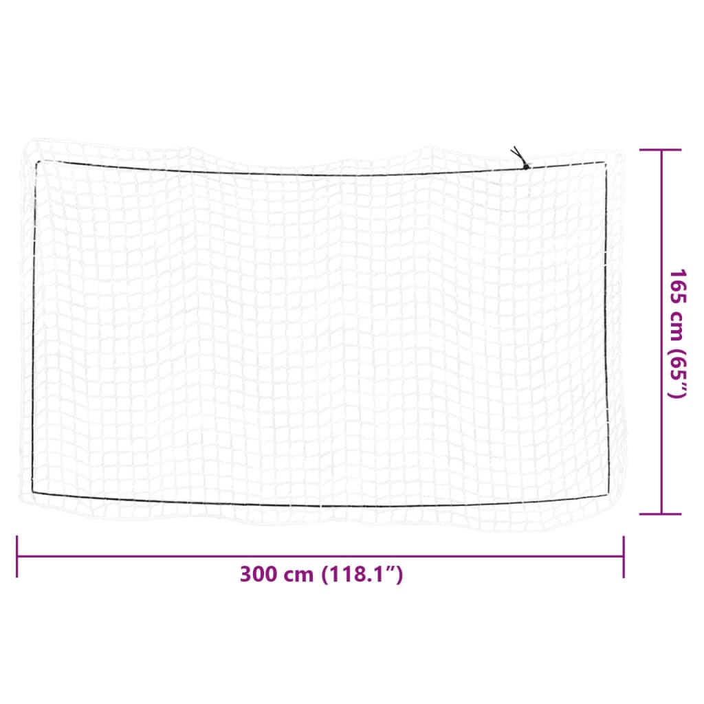 vidaXL Trailer Net with Elastic Rope White 3x1.65 m PP