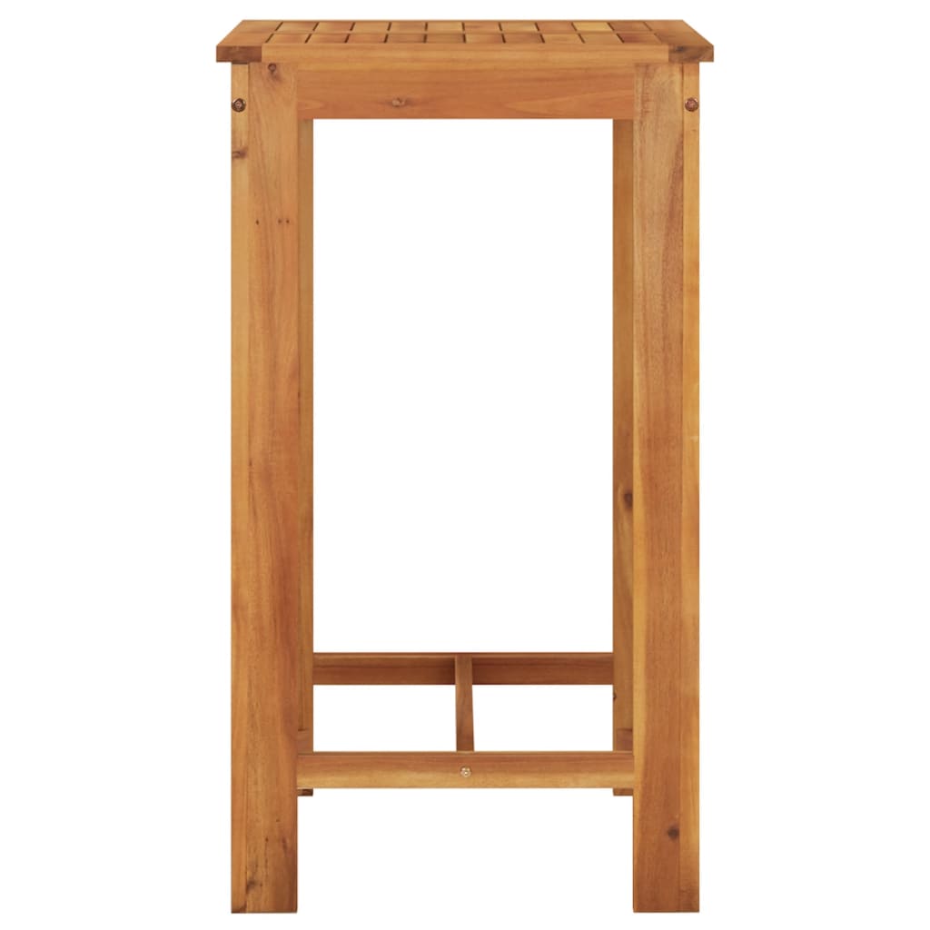 Garden Bar Set | Brown | Solid acacia wood | Compact | Footrest
