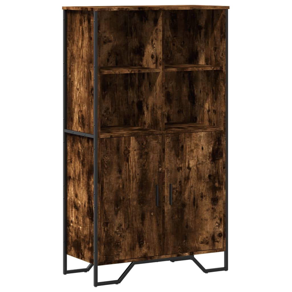 Highboard Smoked Oak 79.5x35.5x137.5 cm Engineered wood