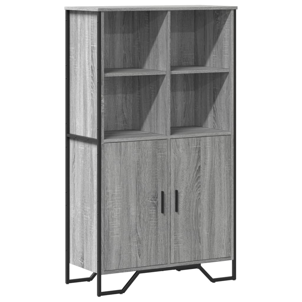 Highboard Grey Sonoma 79.5x35.5x137.5 cm Engineered wood
